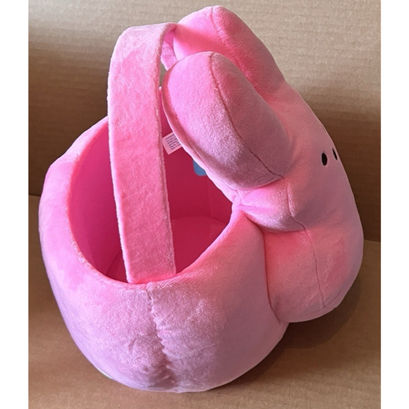 PEEPS Pink Plush Easter Baskets (1) Jumbo Chick -(1) Medium & Yellow Bunny Lot/3 - Picture 11 of 16